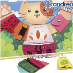 Andreu Toys Активна дъска за основни умения - Облечи котето SXR002